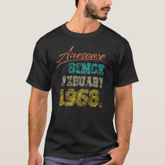 1968 Geweldige sinds februari Happy My 54th T-shirt