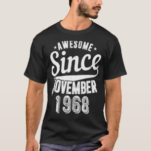 1968 Geweldige sinds november Happy my 54th T-shirt