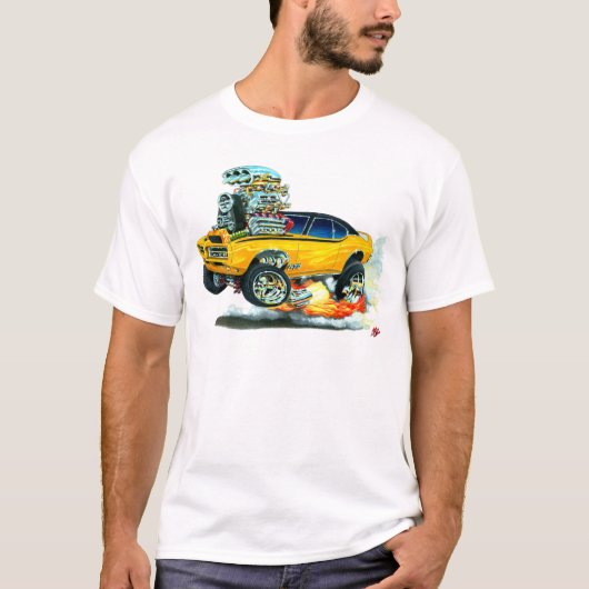 1968 GTO Oranje auto T-shirt (Voorkant)