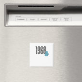 1968 Hippie Vredesteken Bloem Power Aqua Magneet (Insitu (Vaatwasser))