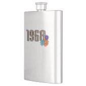 1968 Hippie Vredesteken Bloem Sinaasappel Aqua Paa Flacon (Links)