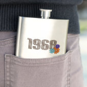 1968 Hippie Vredesteken Bloem Sinaasappel Aqua Paa Flacon (Voorbeeld)