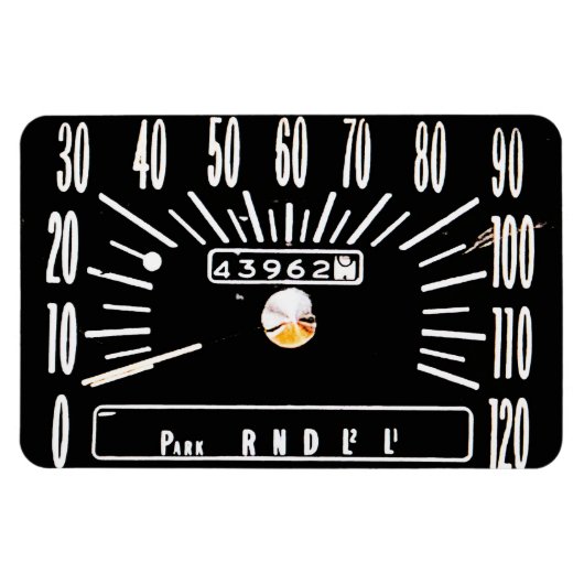 1968 Klassieke Auto Snelheidsmeter Magneet (Horizontaal)