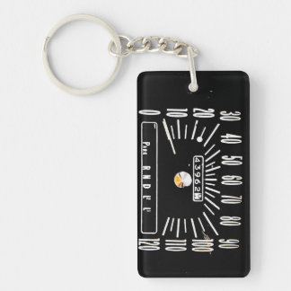 1968 Klassieke Autosnelheidsmeter Sleutelhanger