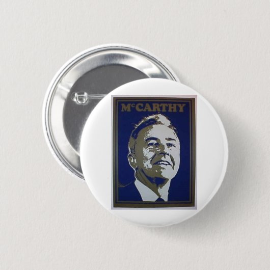 1968 McCarthy Ronde Button 5,7 Cm (Voorkant /achterkant)