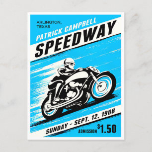1968  motorfiets Speedway Briefkaart