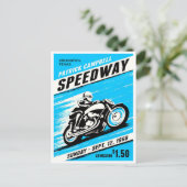 1968  motorfiets Speedway Briefkaart (Staand voorkant)