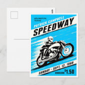 1968  motorfiets Speedway Briefkaart (Voorkant / Achterkant)