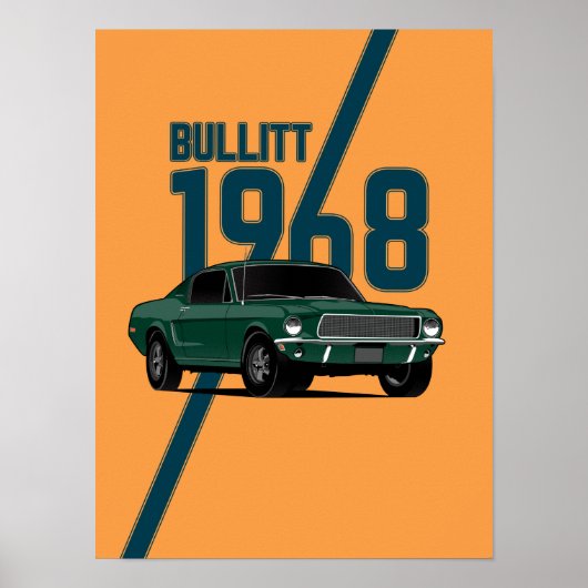 1968 Mustang Poster (Voorkant)