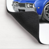 1968 Olds 442 Blue Car Muismat (Hoek)