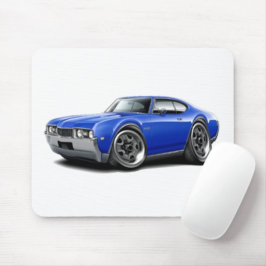 1968 Olds 442 Blue Car Muismat (Met muis)