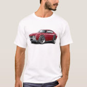1968 Olds 442 Maroon Car. T-shirt (Voorkant)