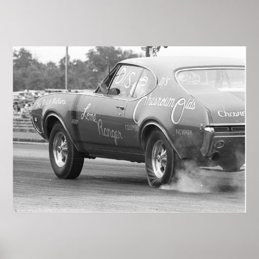1968 Olds 442 - Saaien -  belemmering Poster (Voorkant)