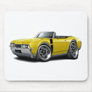 1968 Olds 442 Yellow-Black Convertible Muismat