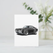 1968 Olds 442 Zwarte auto Briefkaart (Staand voorkant)