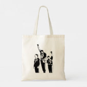 1968 Olympische Spelen - Zwarte Energiebalans Tote Bag (Achterkant)