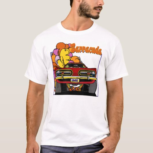 1968 Plymouth Barracuda Classic Car Tshirt (Voorkant)
