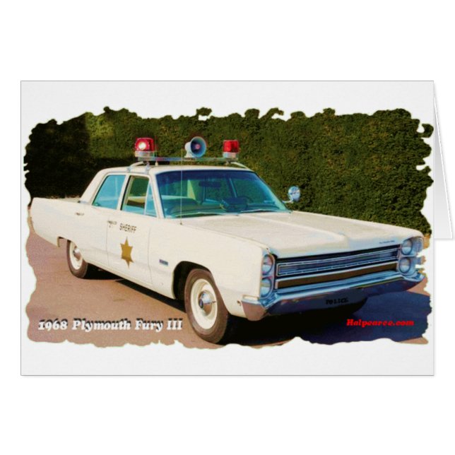 1968 Plymouth Fury III (Voorkant Horizontaal)