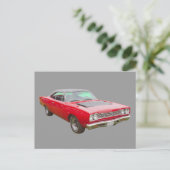 1968 Plymouth Roadrunner Briefkaart (Staand voorkant)