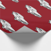 1968 Plymouth Roadrunner Muscle Illustratie van de Cadeaupapier (Hoek)