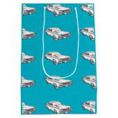 1968 Plymouth Roadrunner Muscle Illustratie van de Medium Cadeauzakje (Achterkant)