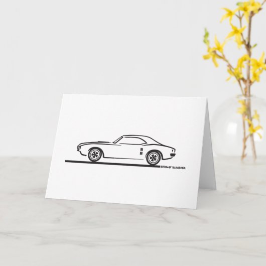 1968 Pontiac Firebird Kaart (Gele Bloem)