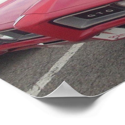 1968 Pontiac GTO-Poster Poster (Hoek)