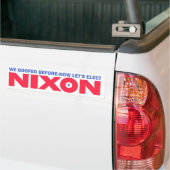 1968  Repro Nixon VerkiezingsBumpersticker Bumpersticker (Op Truck)
