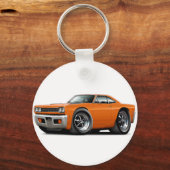 1968 Roadrunner Oranje auto Sleutelhanger (Voorkant)