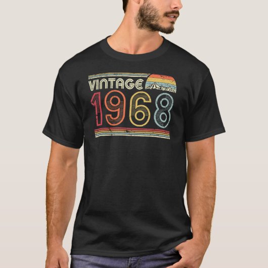 1968  Shirt, verjaardagscadeau T-shirt. Retrostijl T-shirt (Voorkant)