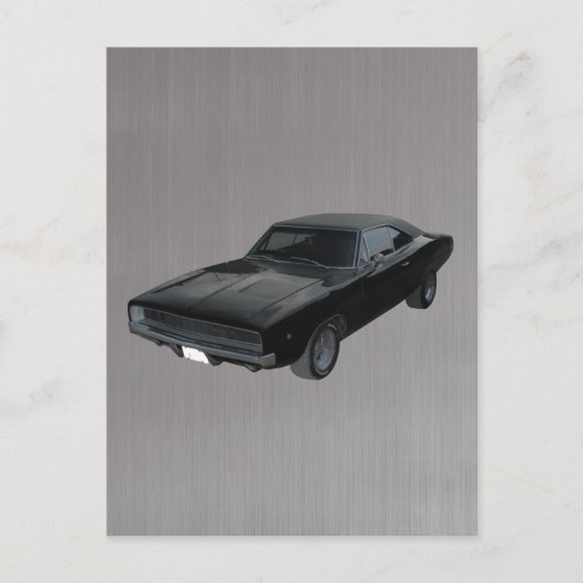 1968 sliplader r/t mopargeborsteld staal briefkaart (Voorkant)