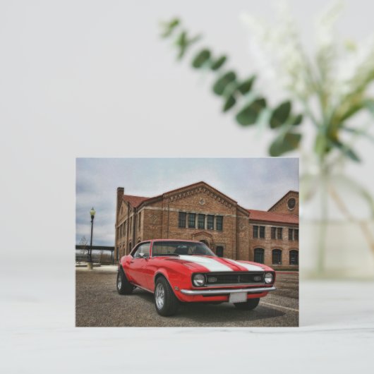 1968 supersport chevy camaro briefkaart (Staand voorkant)