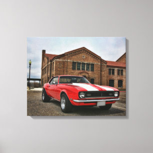 1968 supersport chevy camaro canvas afdruk