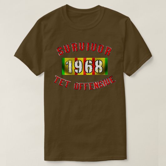 1968 TET offensief overlevingsmiddel T-shirt (Design voorkant)