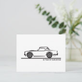 1968 Triomf TR4 Softtop Briefkaart