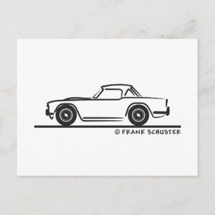 1968 Triomf TR4 Softtop Briefkaart