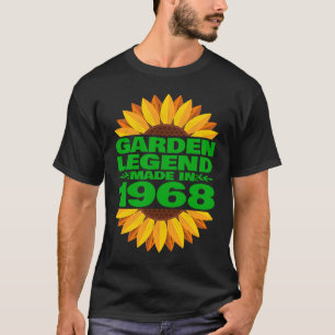 1968 Verjaardag & Vintage 1968 Garden Legend Made T-shirt