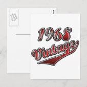 1968 Vintage Briefkaart (Voorkant / Achterkant)