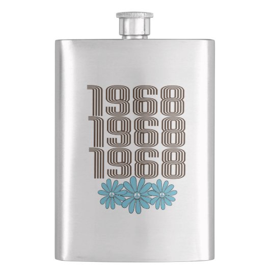 1968 Vredesteken Aqua Hippie Flower Power Flacon (Voorkant)