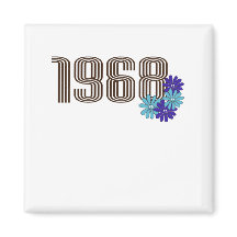 1968 Vredesteken Hippie Flower Power Aqua Paarse