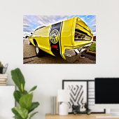 1969 1970 Dodge Coronet Super Bee HDR Art Poster (Thuiskantoor)