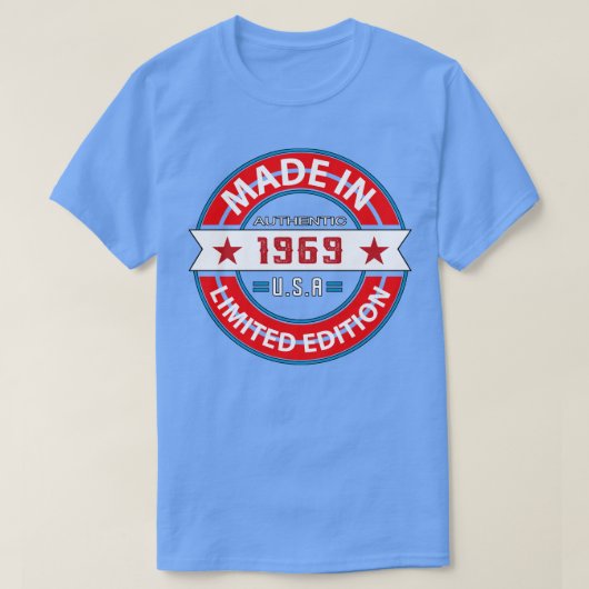 1969 54 Jaar T-shirt (Design voorkant)