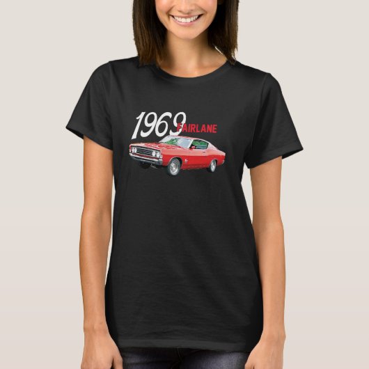 1969 69 Fairlane Classic Car T-shirt (Voorkant)