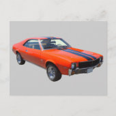 1969 AMC Javlin Muscle Car Briefkaart (Voorkant)