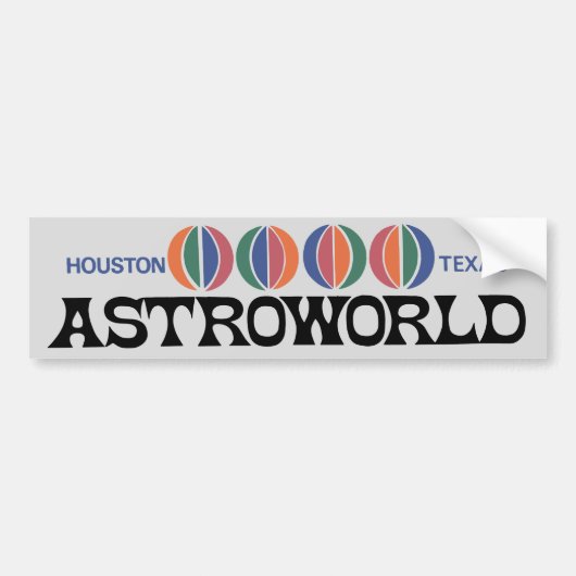 1969 Astroworld Bumpersticker (Voorkant)