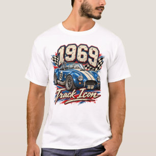 1969 Blue Classic Racing Roadster Motorsport T-shirt