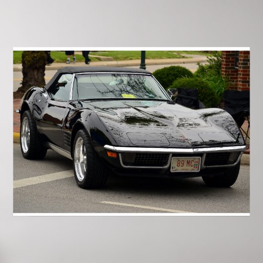 1969 C3 Corvette cabriolet Poster (Voorkant)