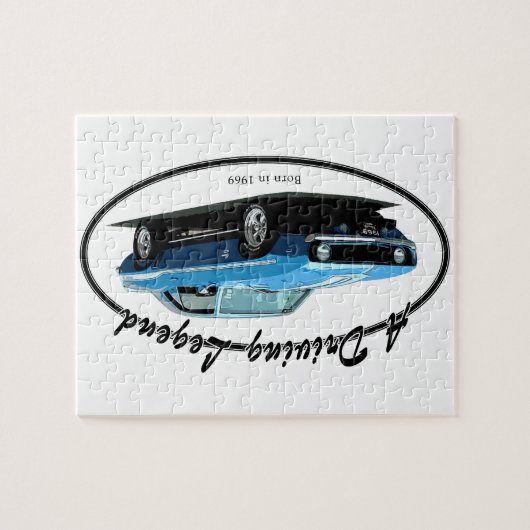 1969 Camaro blauw Legpuzzel (Horizontaal)