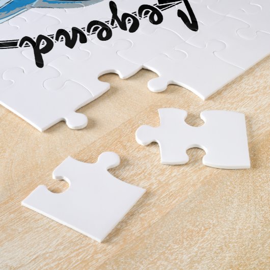 1969 Camaro blauw Legpuzzel (Zijkant)