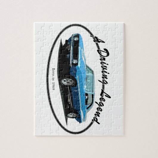 1969 Camaro blauw Legpuzzel (Verticaal)